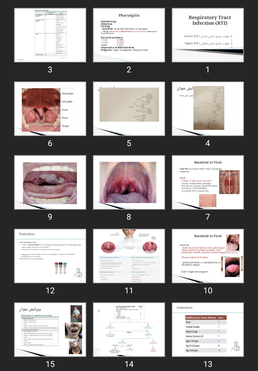 پاورپوینت Respiratory Tract Infection (RTI)