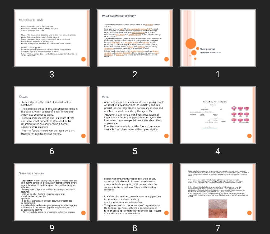پاورپوینت ضایعات پوستی Skin lesions
