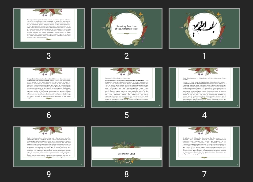 پاورپوینت Secretory Functions of the Alimentary Tract