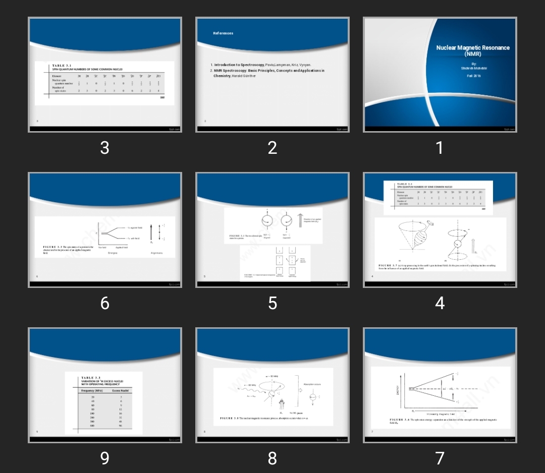 پاورپوینت Nuclear Magnetic Resonance (NMR)