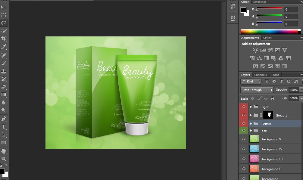 لایه باز بسته بندی و تیوپ کرم قابل ویرایش