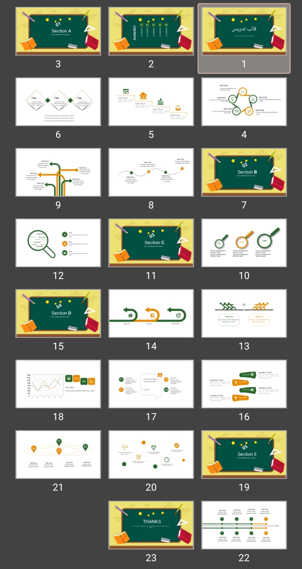 قالب پاورپوینت تدریس