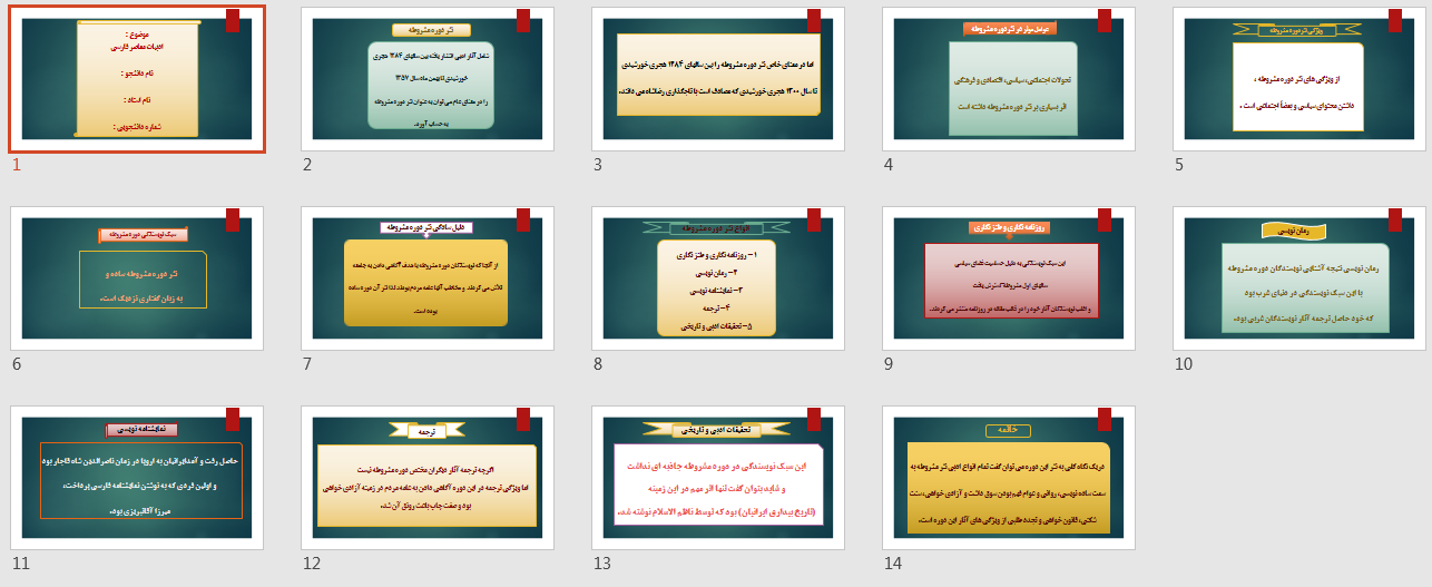 ادبیات معاصر فارسی