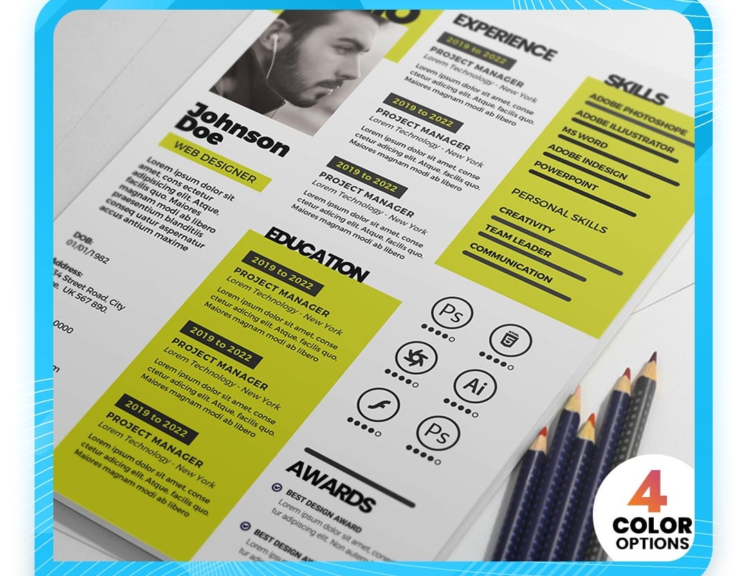 فایل لایه باز رزومه