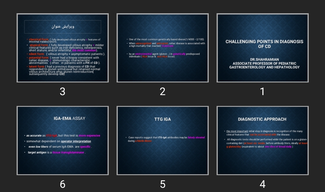 پاورپوینت challenging points in diagnosis of CD