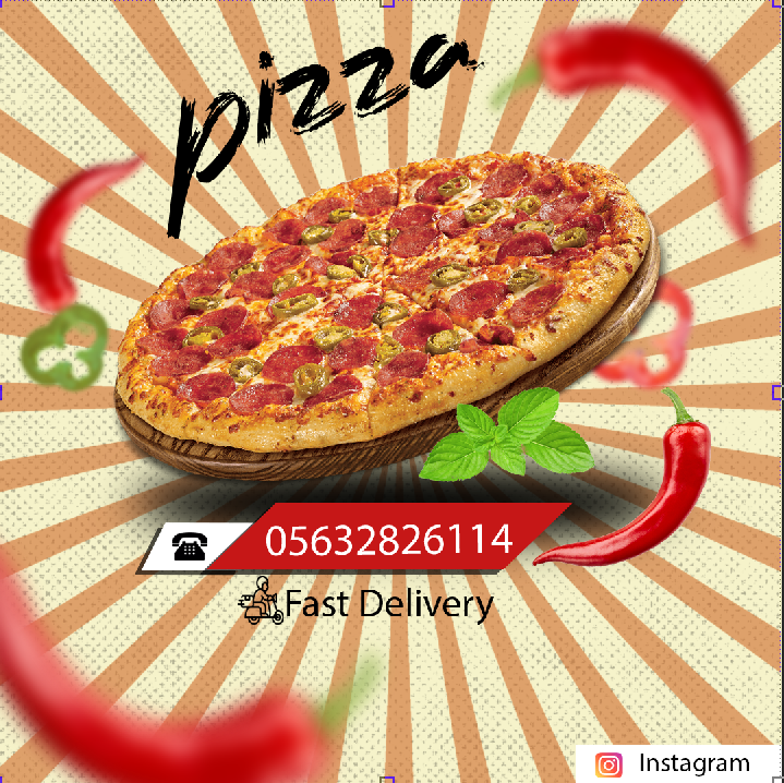 پوستر تبلیغات فست وفود(مخصوص اینستاگرام)