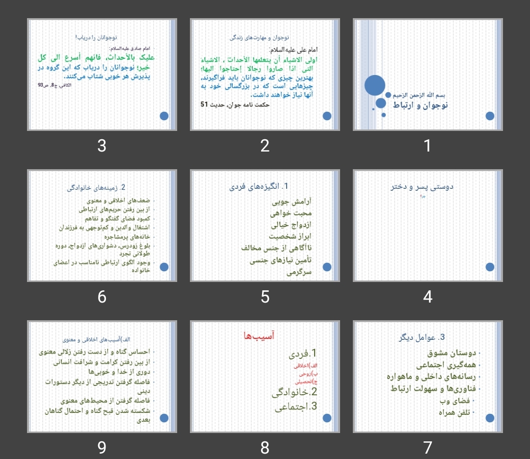 پاورپوینت نوجوان و ارتباط