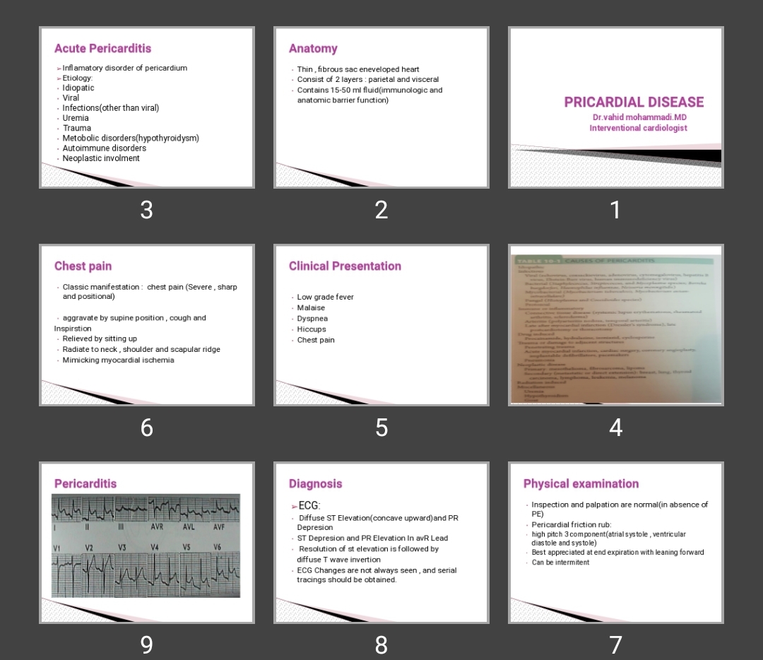 پاورپوینت PRICARDIAL DISEASE