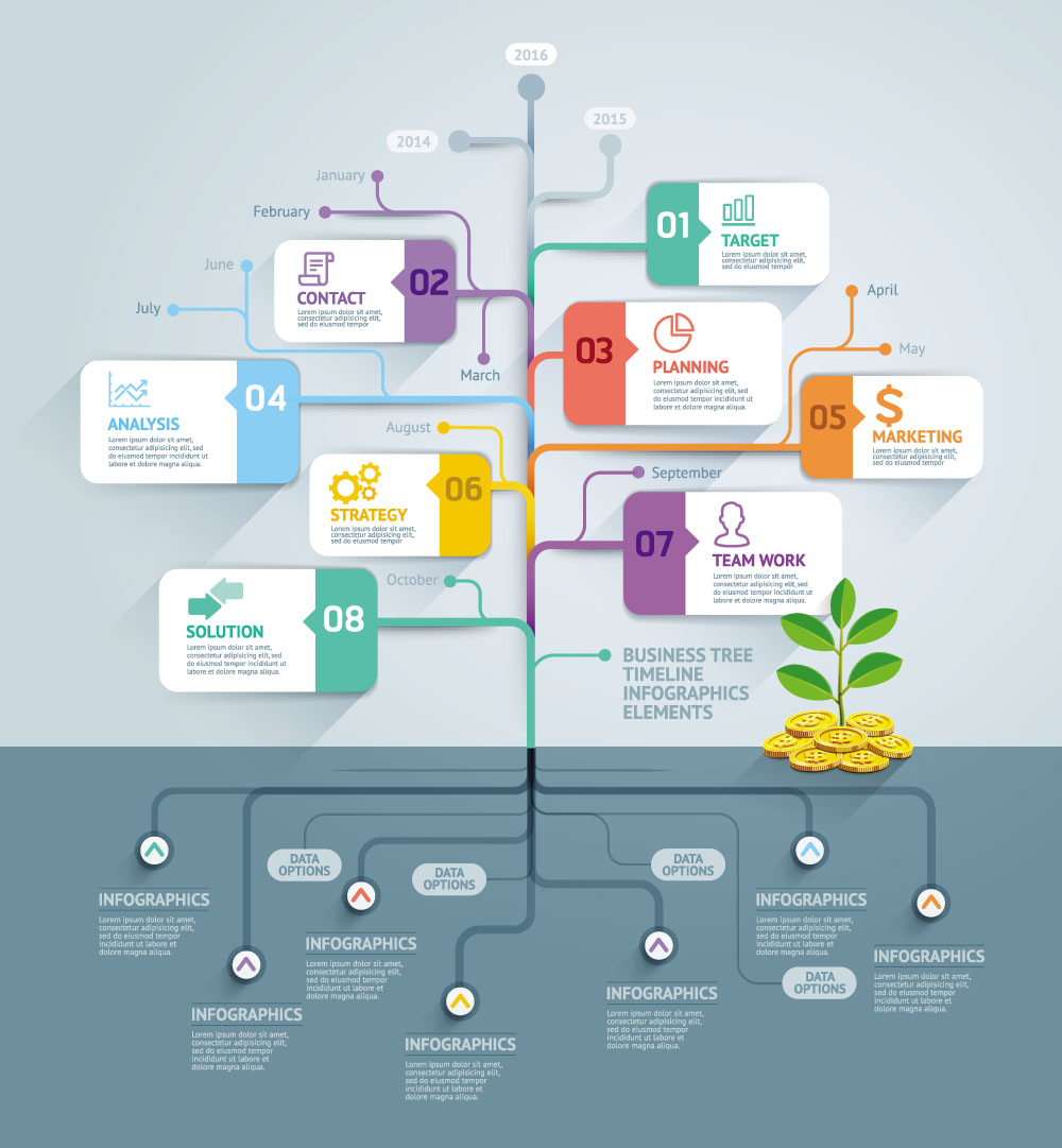 اینفوگرافیک مراحل انجام کار و تحقیقات