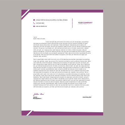 سربرگ ساده شرکتی