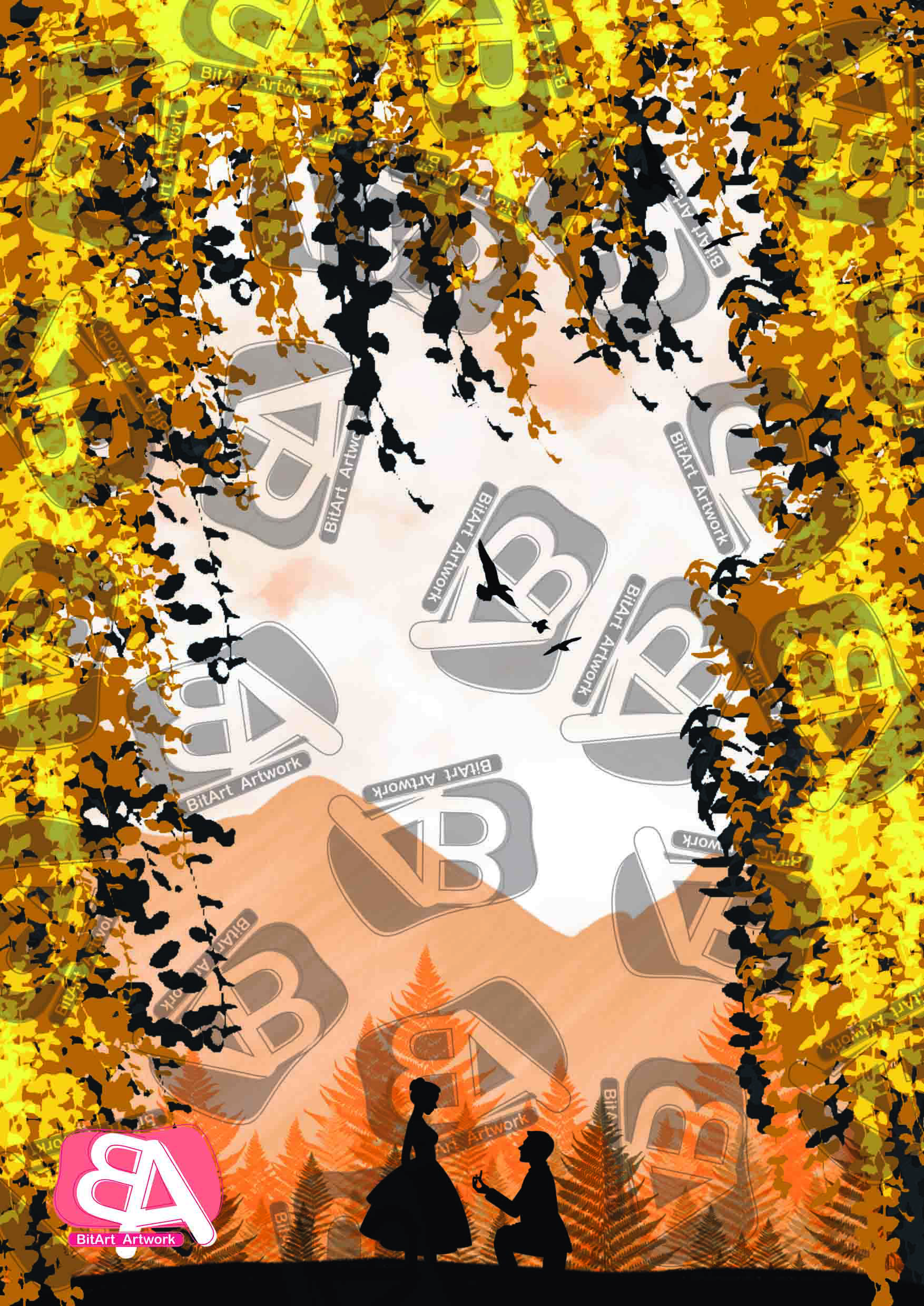 نقاشی دیجیتال پاییز