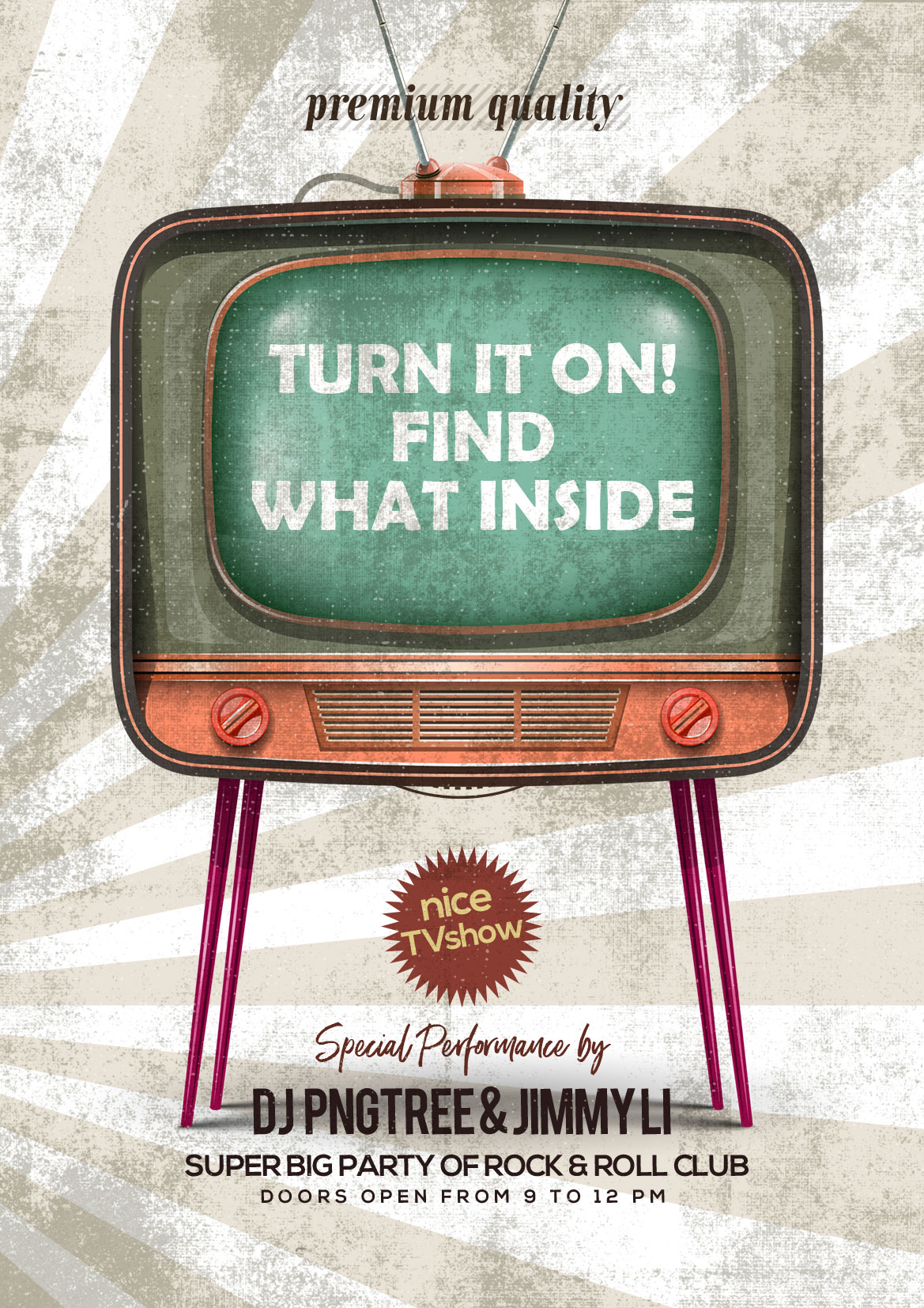 پوستر نمایش تلویزیونی قدیمی