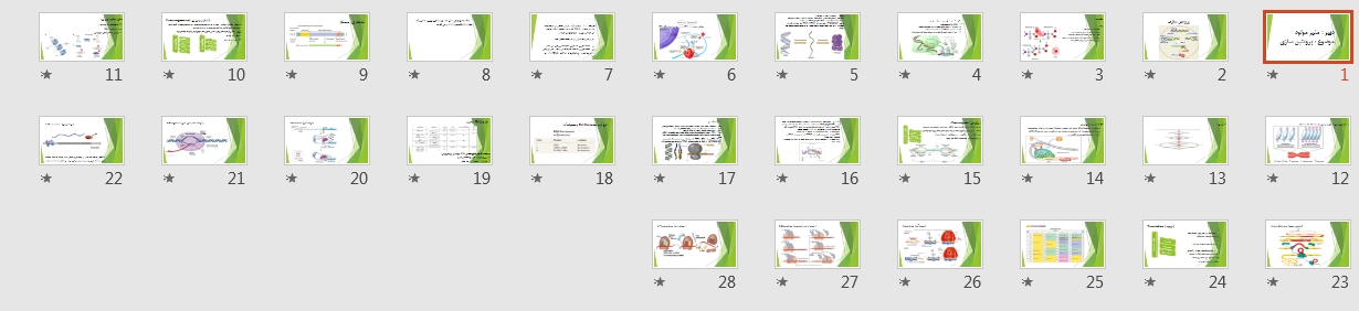 پاورپوینت پروتئین سازی