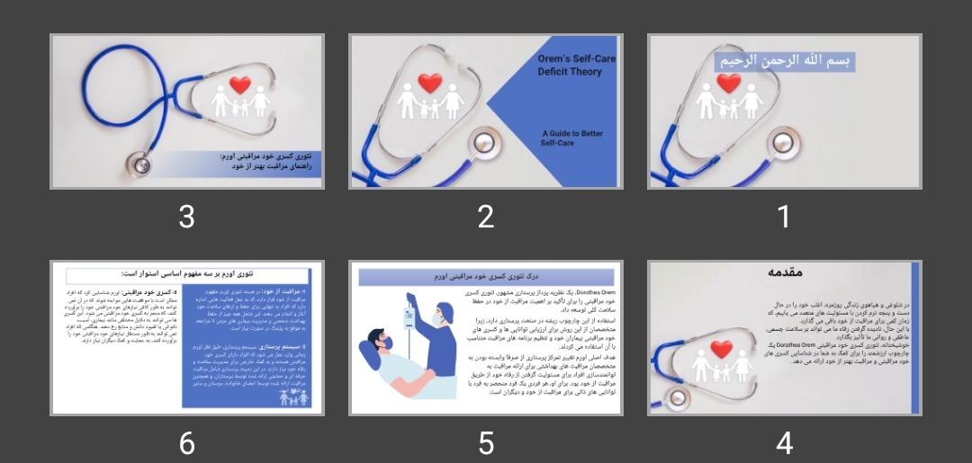 پاورپوینت تئوری کسری خود مراقبتی اورم: راهنمای مراقبت بهتر از خود