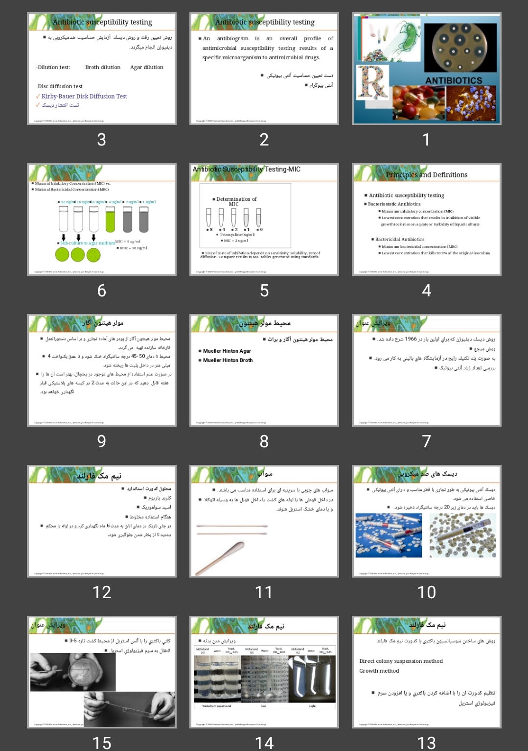 پاورپوینت antibiogram