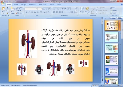 دانلود پاورپوینت کلیه وسنگ کلیه