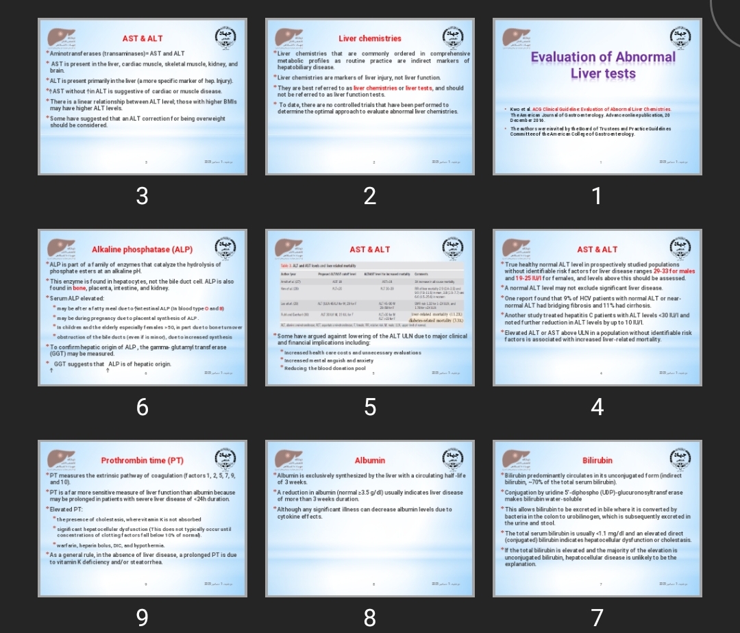 پاورپوینت Evaluation of Abnormal Liver tests