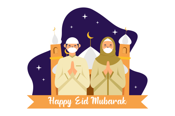   وکتور عید فطر (لایه باز و قابل ویرایش) - شماره 18