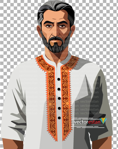 عکس png مرد جوان و مدل ایرانی لباس سنتی