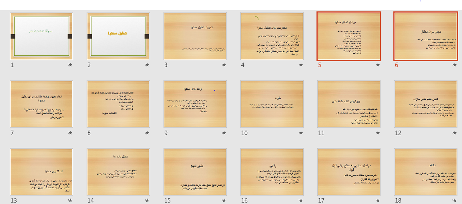   پاورپوینت تحلیل محتوا
