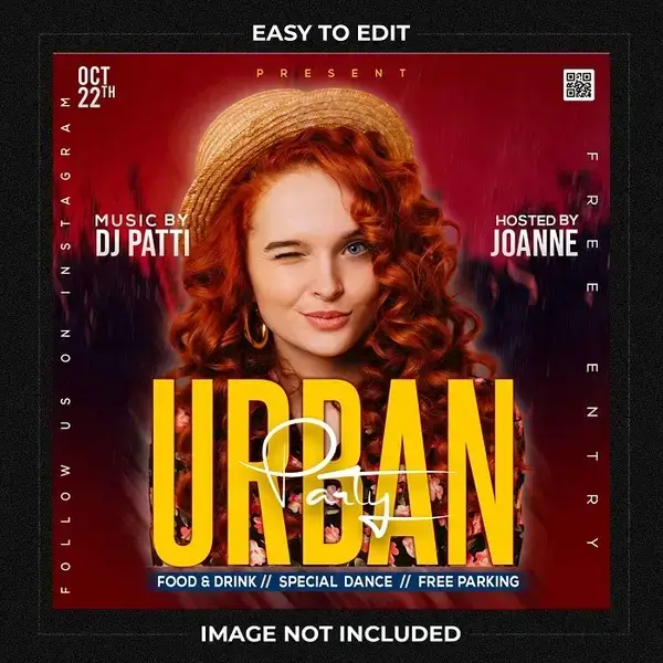 بنر تبلیغاتی موزیک با فایل لایه باز2