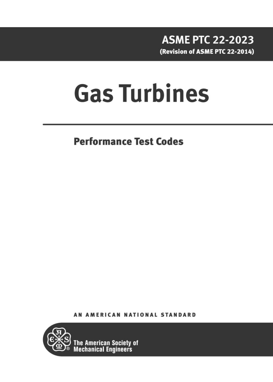 🧡استاندارد توربین های گازی🧡  🏆ASME PTC-22 2023 ☄️  🔰Gas Turbine