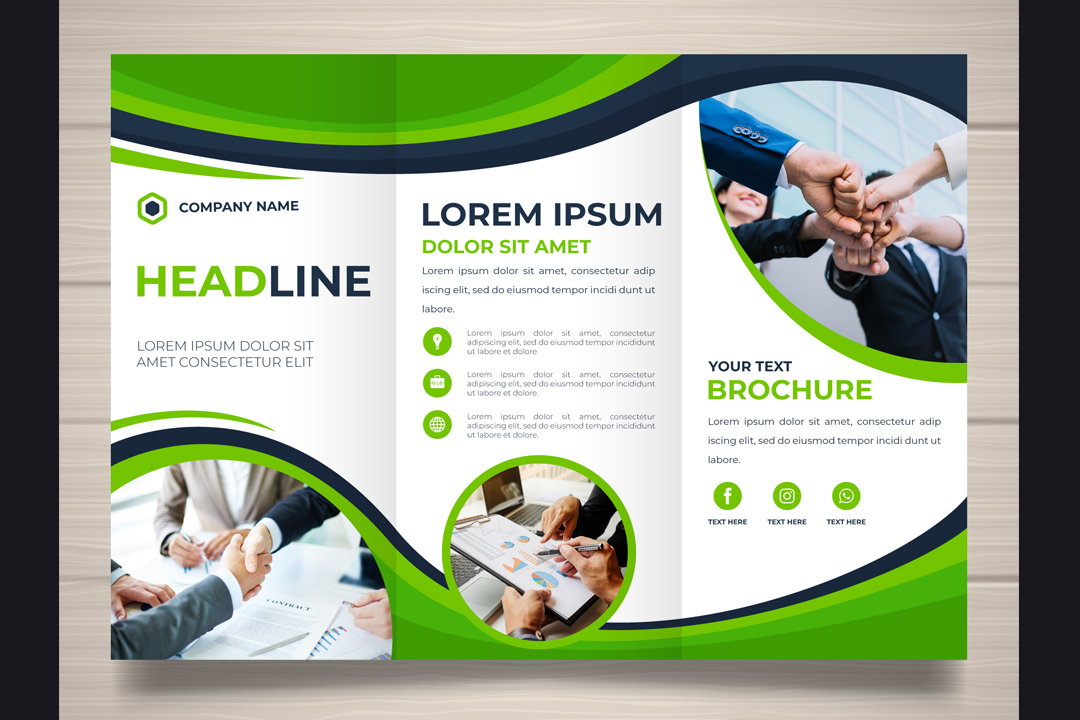 طرح لایه باز بروشور تبلیغاتی برای تمام مشاغل و خدمات شماره 11