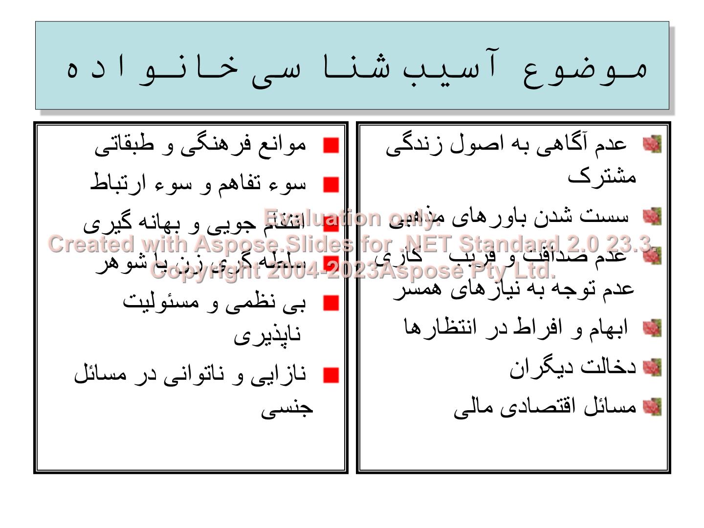 پاورپوینت آسیب شناسی خانواده      تعداد اسلاید : 43      نسخه کامل✅