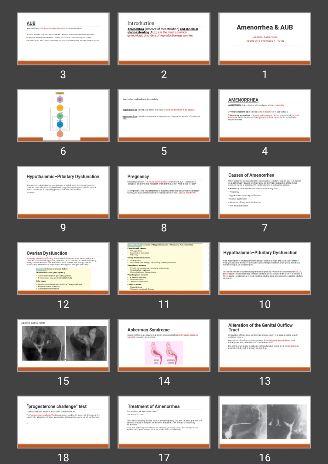 پاورپوینت AUB و آمنوره Amenorrhea & AUB