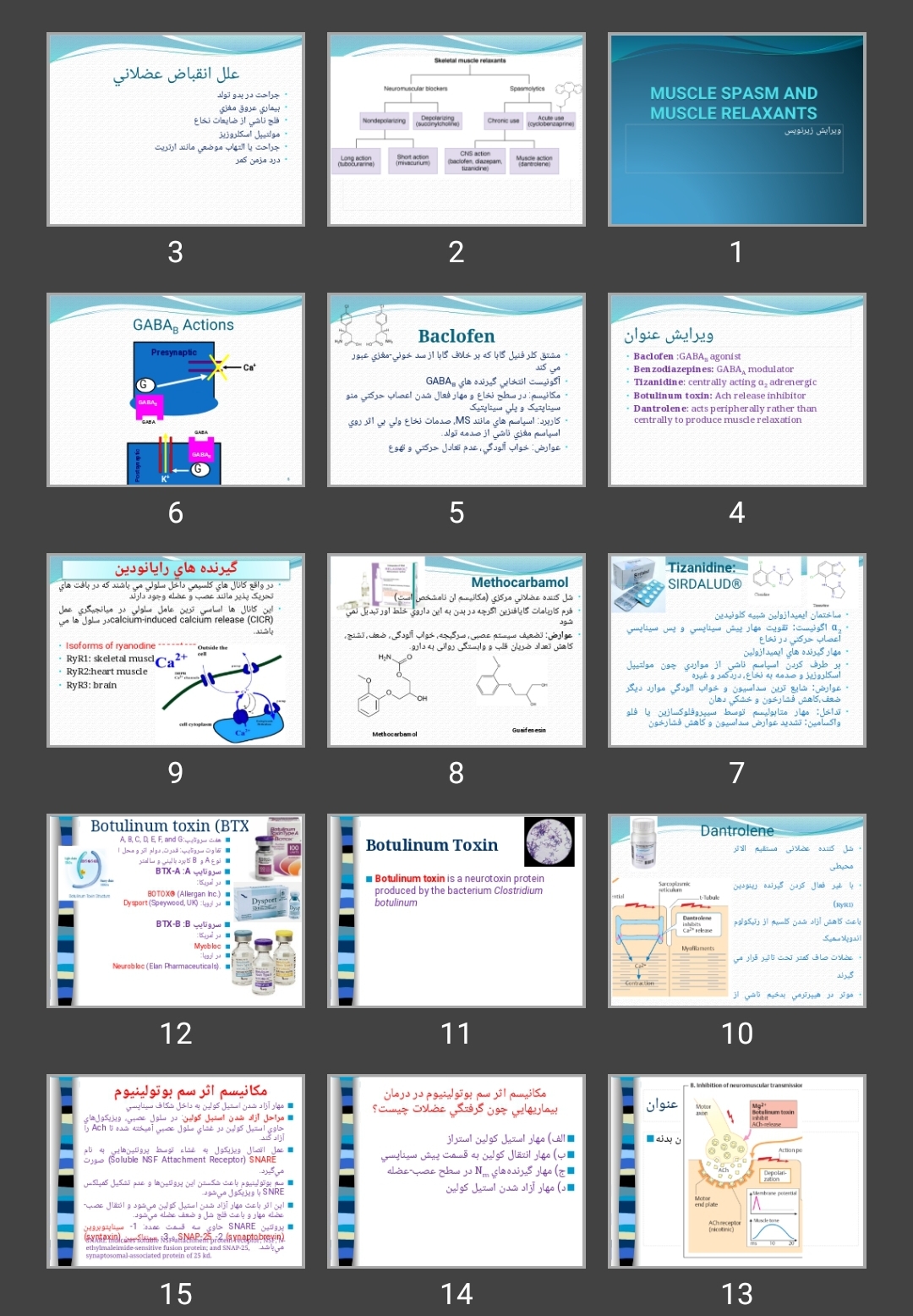 پاورپوینت MUSCLE SPASM AND MUSCLE RELAXANTS