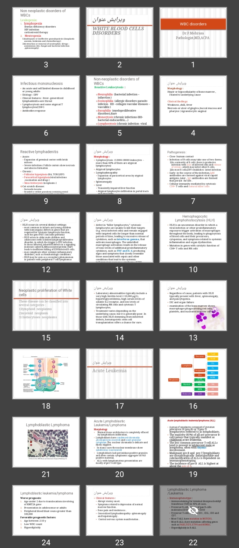 پاورپوینت WBC disorders