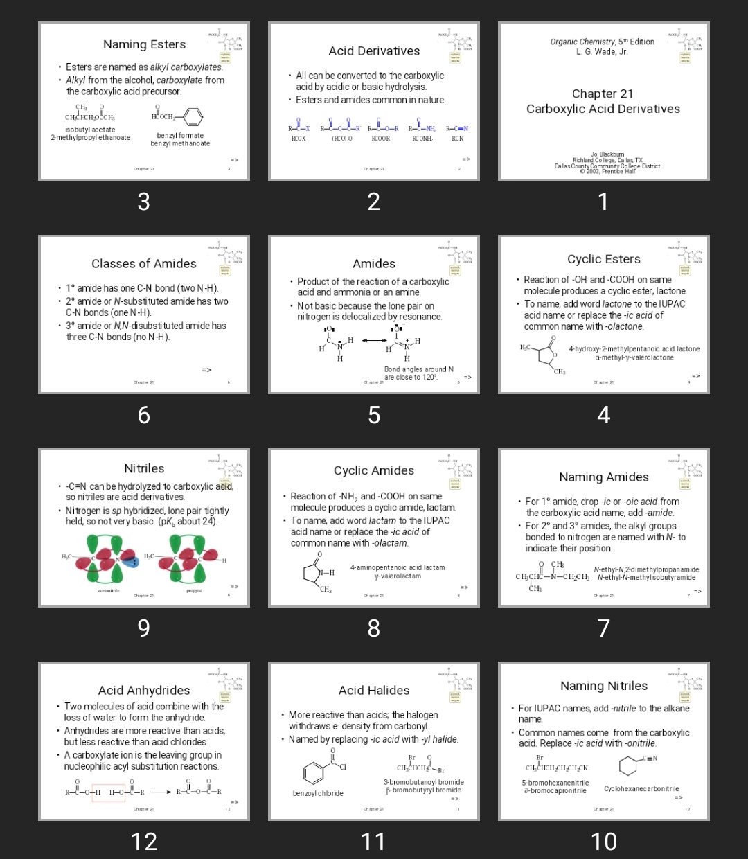پاورپوینت Carboxylic Acid Derivatives