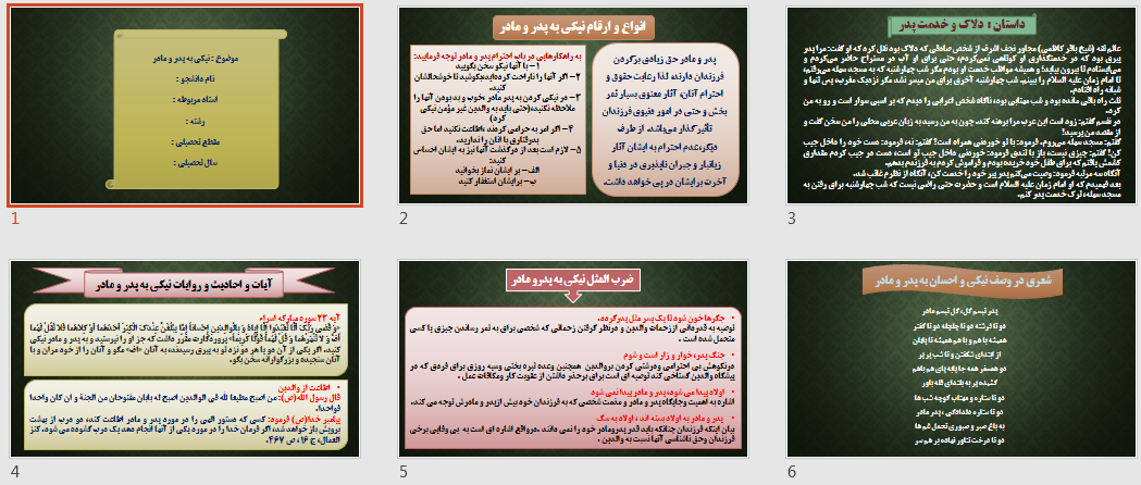 آداب نیکی به پدر و مادر