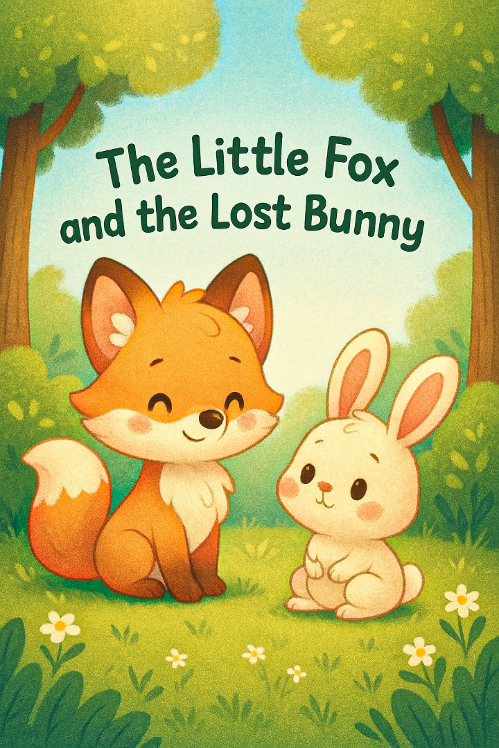 کتاب داستان کودکانه روباه کوچولو و خرگوش گمشده | داستان تصویری آموزشی برای کودکان"