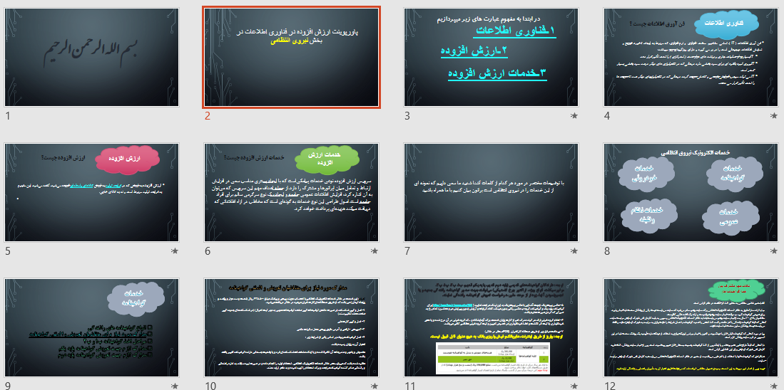 خدمات ارزش افزوده فناوری اطلاعات در بخش نیروی انتظامی