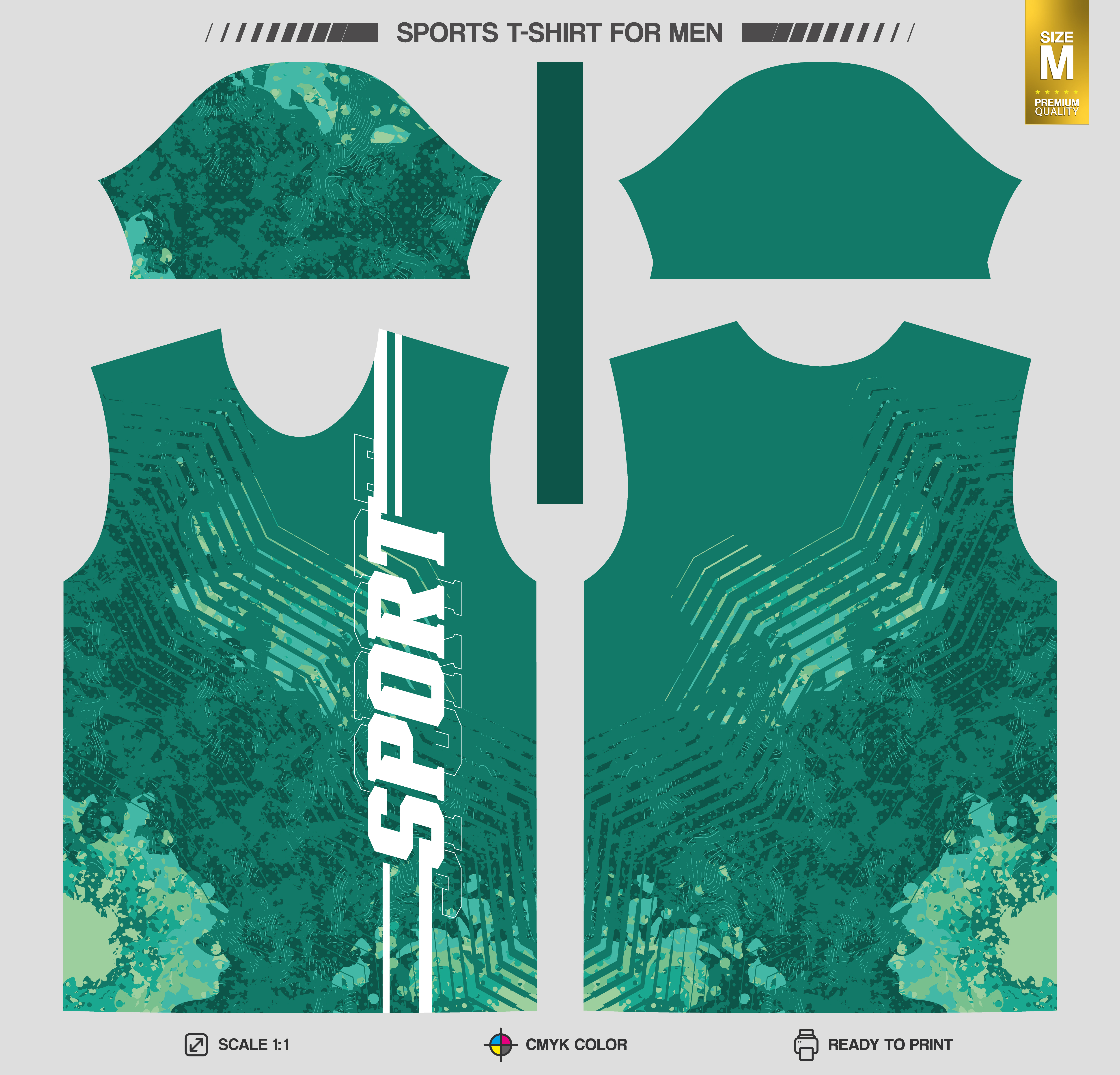 دانلود وکتور طرح لباس طرح تی شرت ورزشی