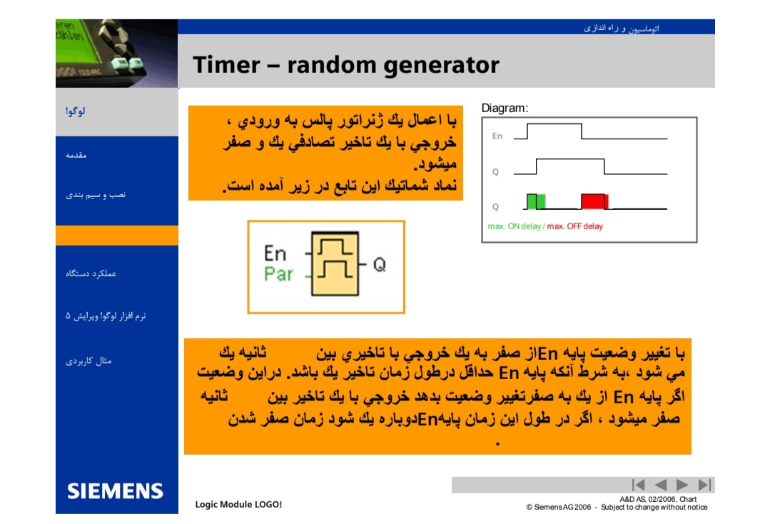 PDF جزوه آموزش برنامه نویسی PLC آموزش کامل پی‌اِل‌سی  لوگو زیمنس زبان : فارسی در 121 اسلاید