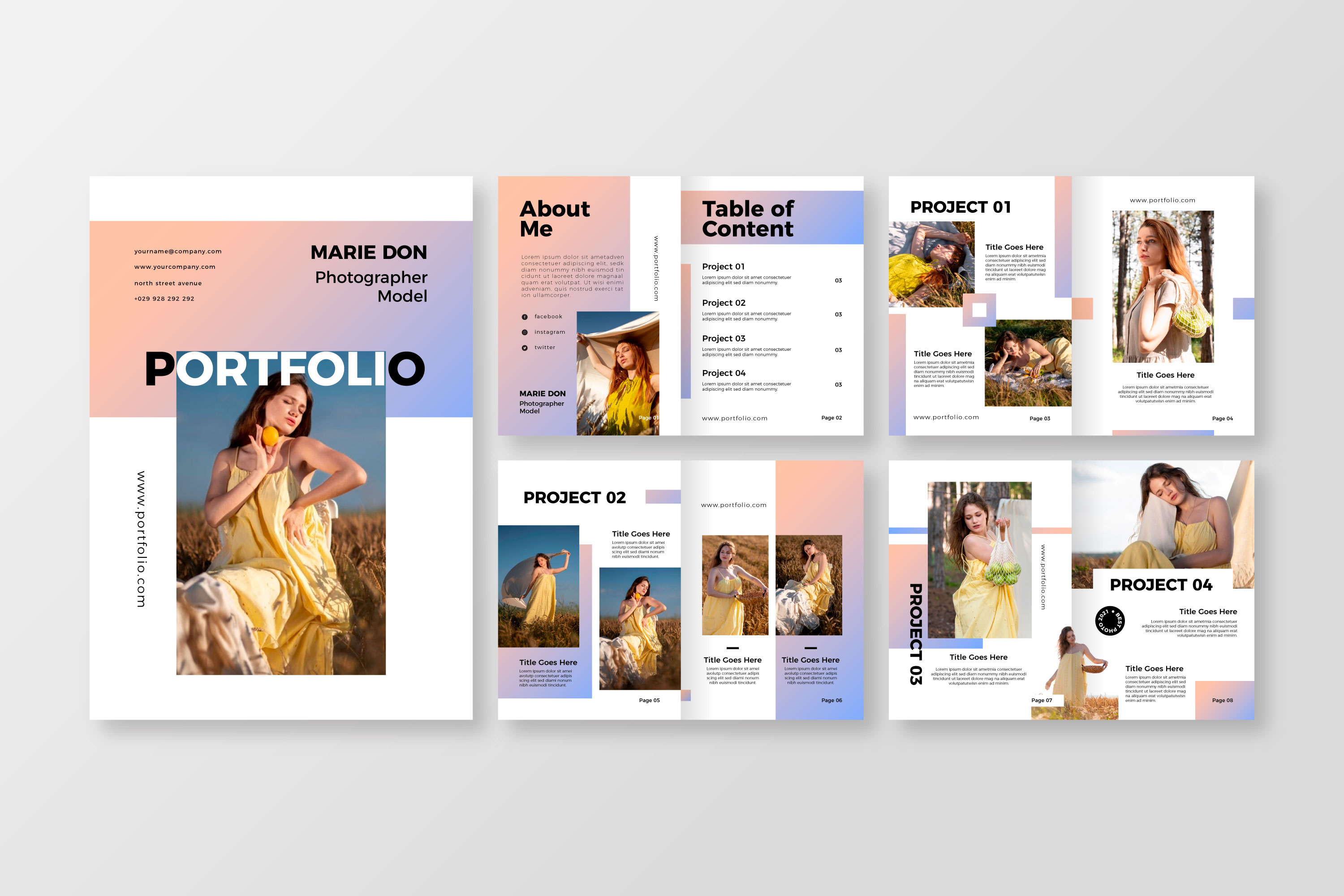 کاتالوگ شرکتی زیبا با فرمت eps