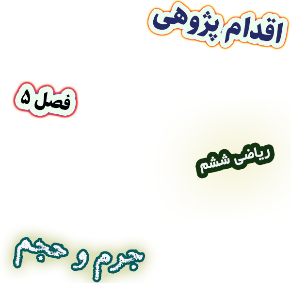 اقدام پژوهی تلفیق ریاضی و علوم برای درک بهتر مفهوم جرم و حجم، ریاضی ششم