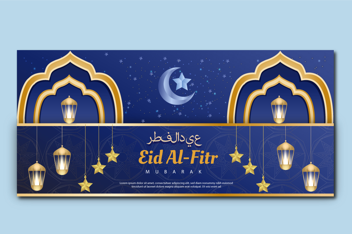   وکتور عید فطر (لایه باز و قابل ویرایش) - شماره 20