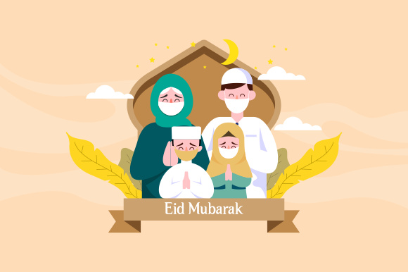   وکتور عید فطر (لایه باز و قابل ویرایش) - شماره 19