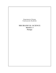 mechanical science module3 pumps