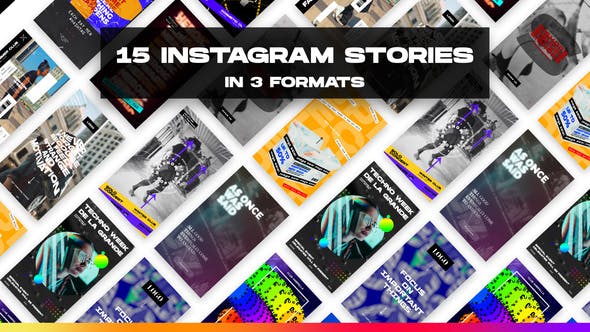 پروژه آماده افترافکت : استوری و پست اینستاگرام Instagram Stories and Posts IV