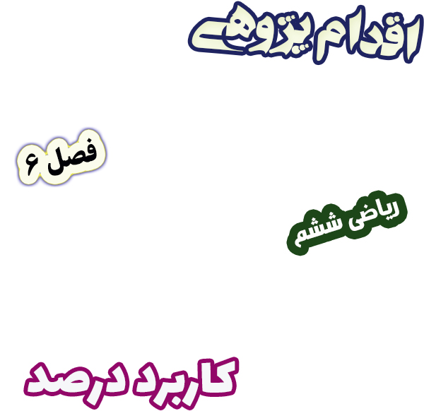 اقدام پژوهی نقش نمودار دایره‌ای در فهم کاربرد درصد در آمار و احتمال، ریاضی ششم