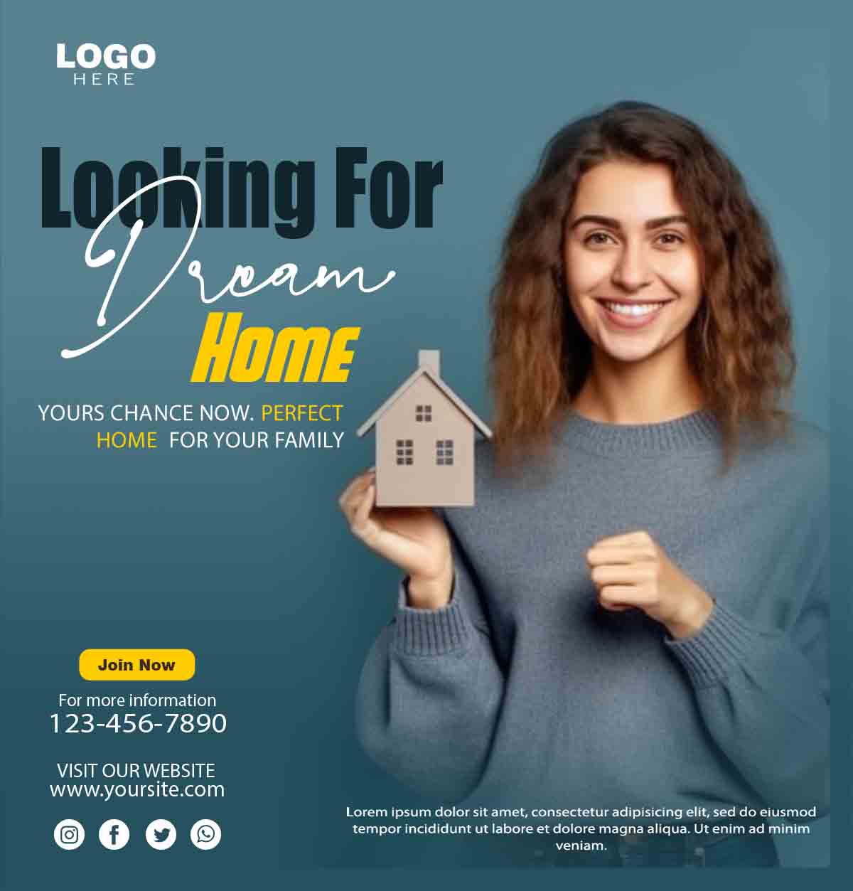 قالب پست مدرن وزیبا مشاور املاک و مشاورین مسکن