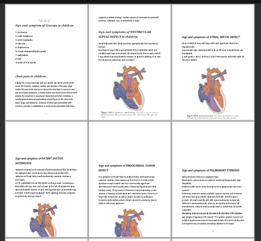 جزوه Sign and symptom of Cyncope in children