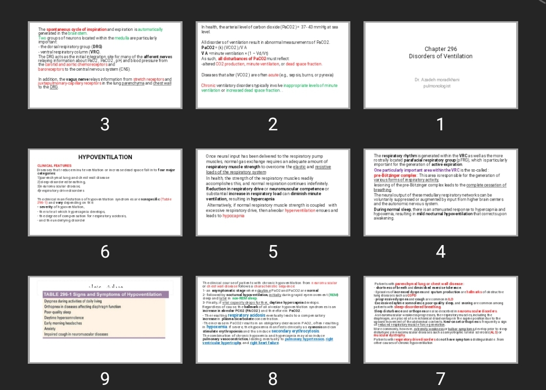 پاورپوینت Disorders of Ventilation