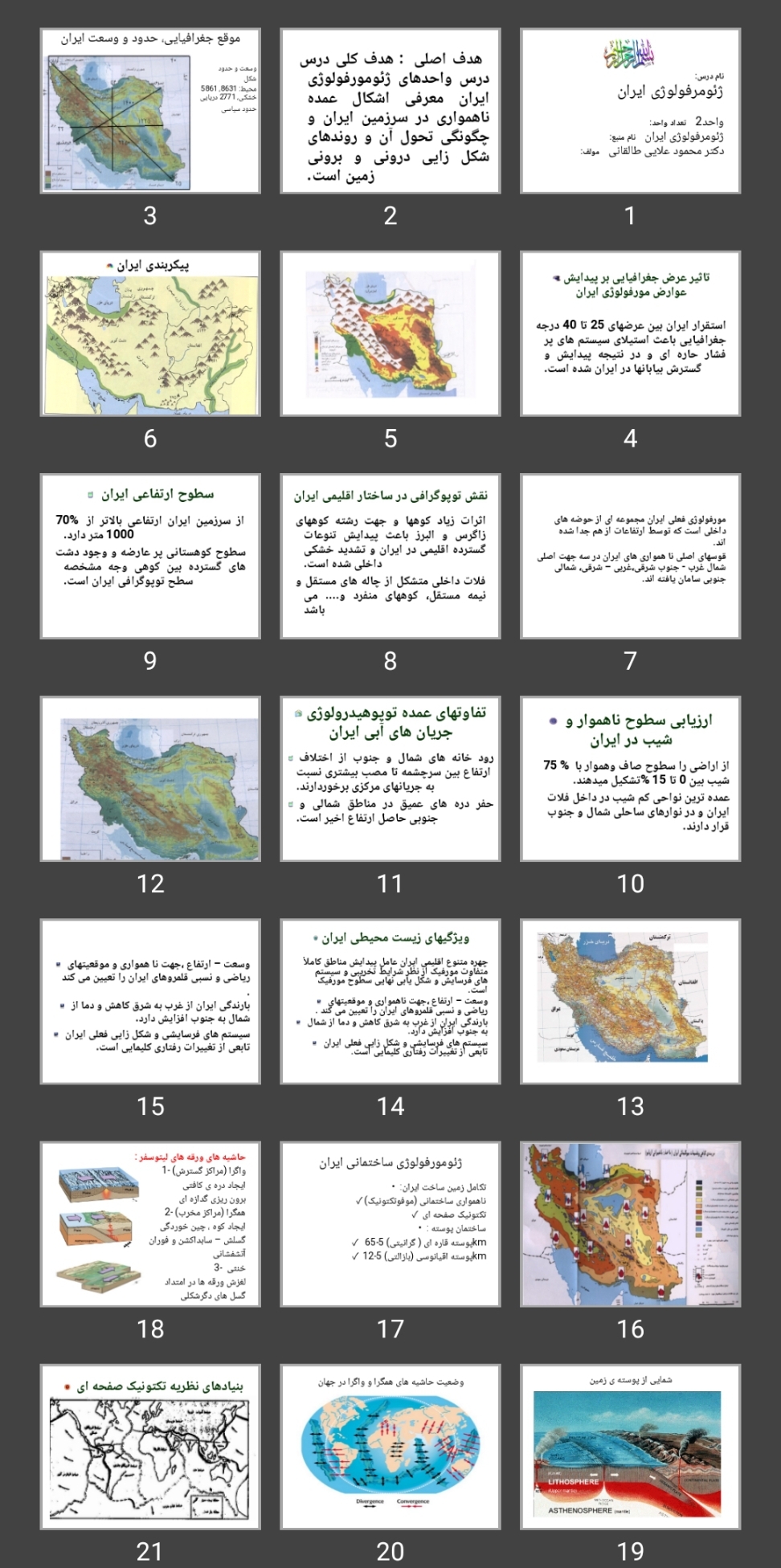 پاورپوینت ژئومورفولوژی ایران