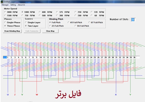 نرم افزار رسم دیاگرام سیم پیچی و سربندی به زبان فارسی