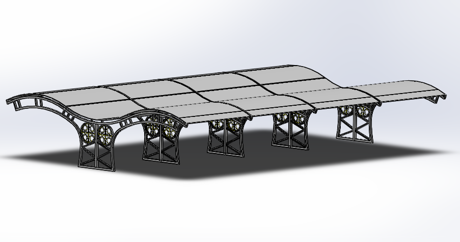 پروژه طراحی سایبان ماشین توسط نرم افزار سالید ورک